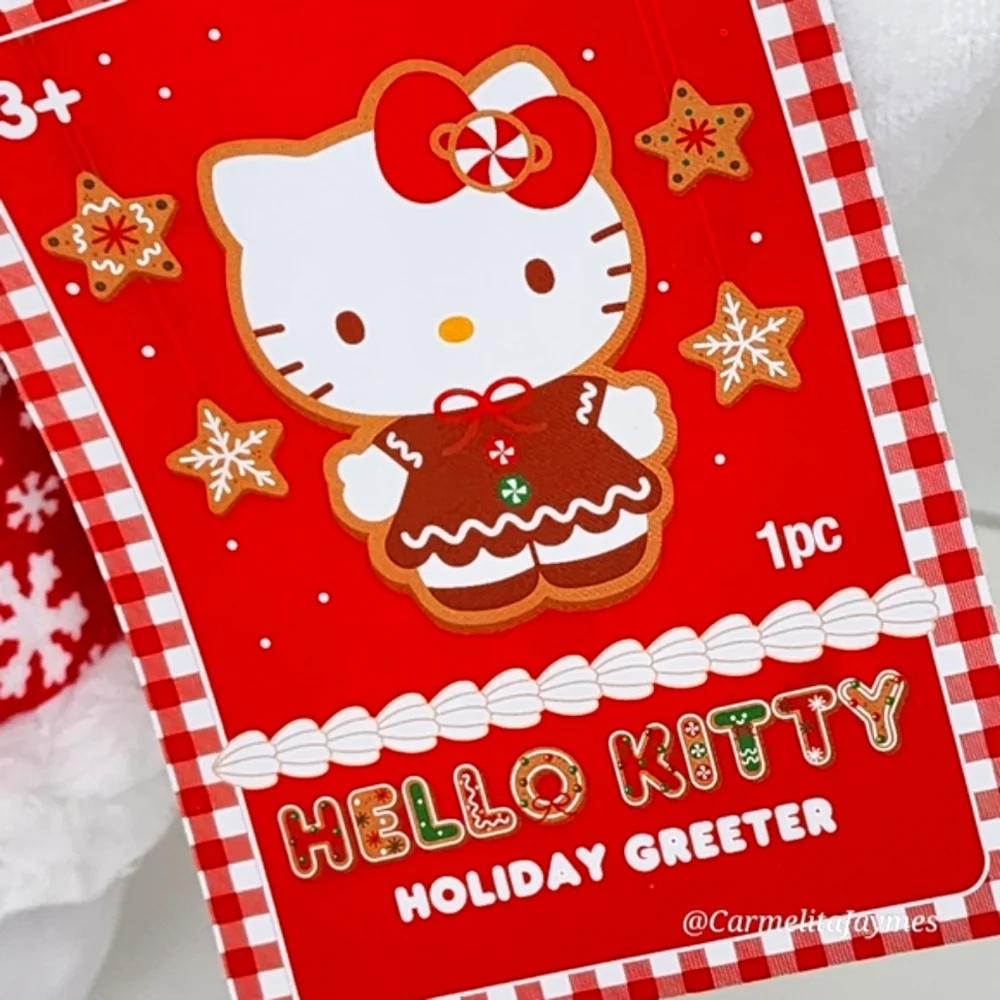 🎄 HELLO KITTY ❄️ Snowflake Fur Coat Door Greeter Official Sanrio Christmas 2024